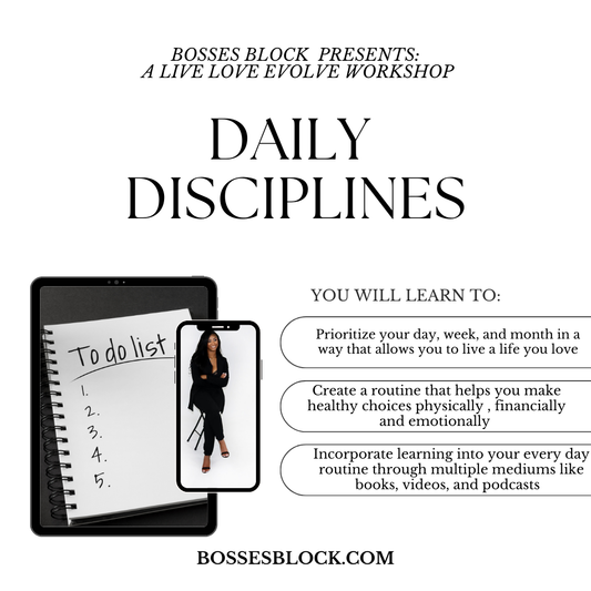 Daily Disciplines Workshop